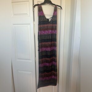 NWT PQ swim cover up multi color m/l